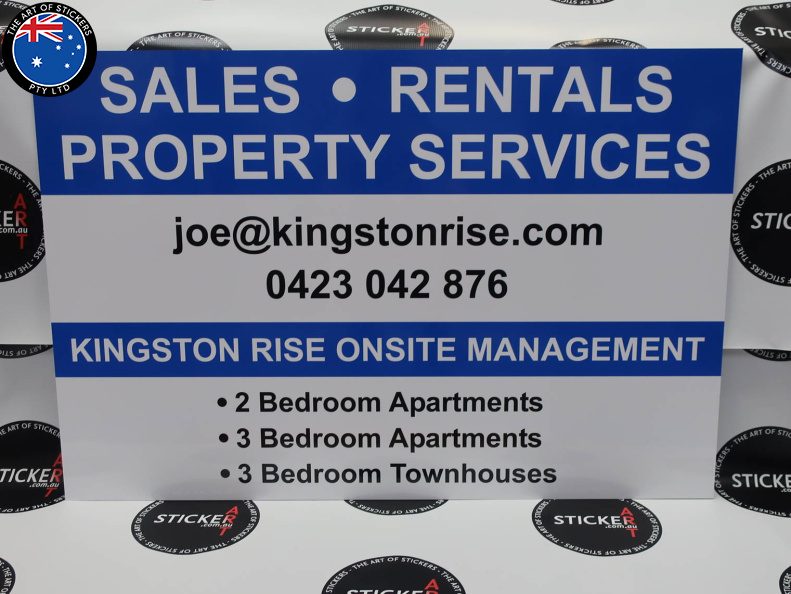 Custom Signage Kingston Rise Sales Rentals Property Services Large Sign
