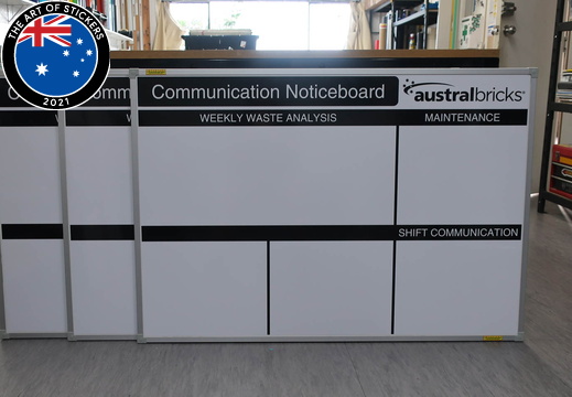 Custom Austral Bricks Communication Noticeboard Business Whiteboard