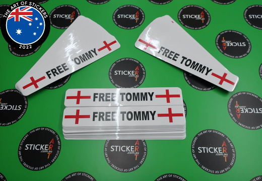 Custom Printed Perforated Cut Free Tommy Stickers