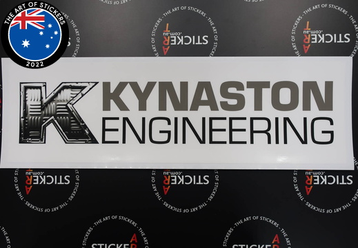 Custom Printed Kynaston Engineering Business Sticker