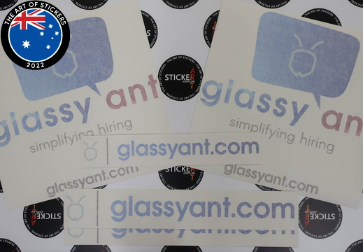 Custom Printed Glassy Ant Hiring Business Decals