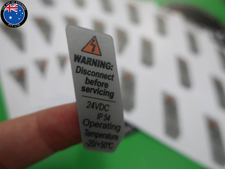 Custom Printed Warning Business Stickers