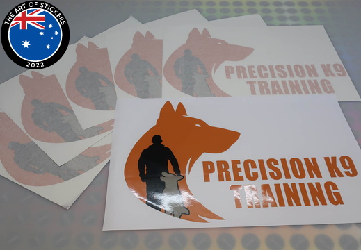 Custom Printed Logo Lettering Precision K9 Training Business Vinyl Stickers