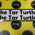 Custom Vinyl Cut The Tar Turtle Lettering Stickers