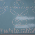 Custom Vinyl Cut White Rabbit Business Temporary Floor Decal Stickers