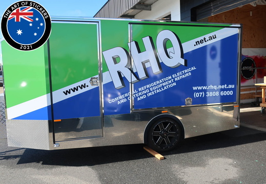 20180712 Custom Print and Vinyl Cut RHQ Vehicle Trailer Wrap Left