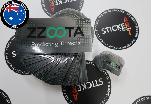 Custom Printed Contour Cut Die-Cut Zzoota Vinyl Business Stickers