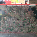 Custom Printed Restricted Area Map ACM Whiteboard 
