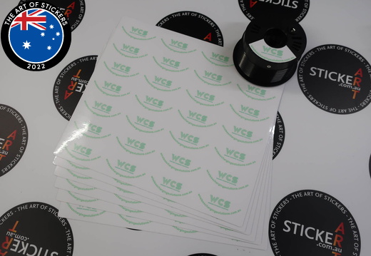 Custom Printed Contour Cut Die-Cut Wireless Charging Solutions Vinyl Business Sticker Sheets