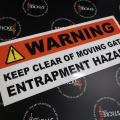 Custom Printed Warning Keep Clear Business Signage