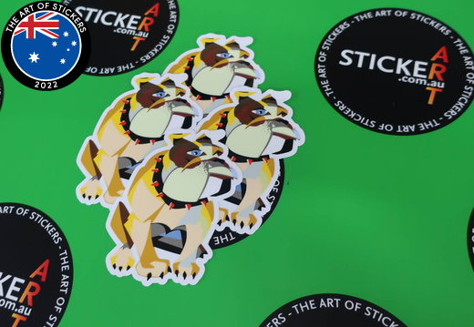 Custom Printed Contour Cut Die-Cut Geometric Dog Vinyl Stickers