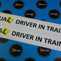 Custom Printed Contour Cut Manual Learner Driver Training Vinyl Business Stickers