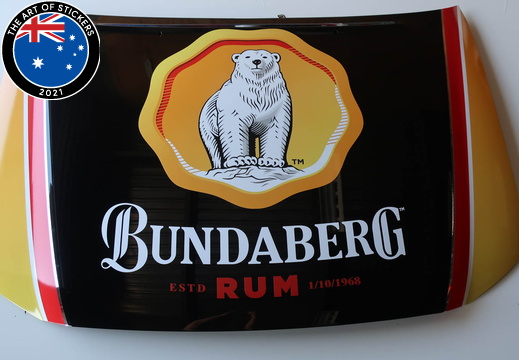 Custom Printed Vinyl Cut Installed Bundaberg Rum Birthday Vehicle Graphics
