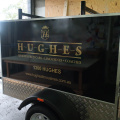 Custom Printed Installed Hughes Limousines Business Vehicle Signage Side
