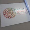 Custom Printed Contour Cut Die-Cut Affinity Wellness Vinyl Business Stickers