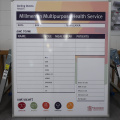 Custom Printed Darling Downs Health Daily Staff Placement Business Whiteboard