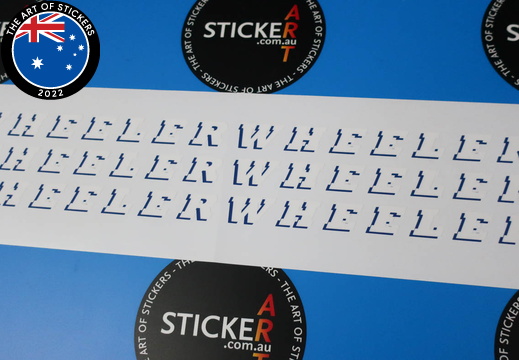 Custom Printed Contour Cut Wheeler Lettering Vinyl Stickers