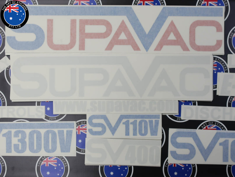 Custom Vinyl Cut Printed Clear on Reflective Supavac Vinyl Lettering Business Stickers