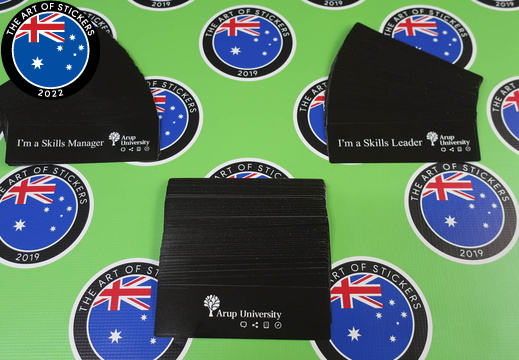 Custom Printed Contour Cut Die-Cut Arup University Skills Leader Manager Business Stickers