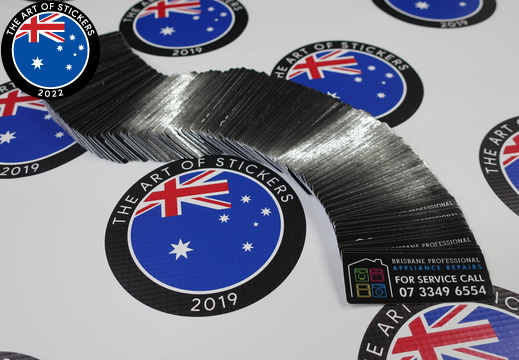 Custom Printed Contour Cut Die-Cut Brisbane Professional Appliance Repairs Vinyl Business Stickers 
