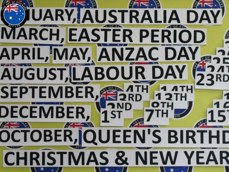 Custom Printed Perpetual Calendar Business Magnets