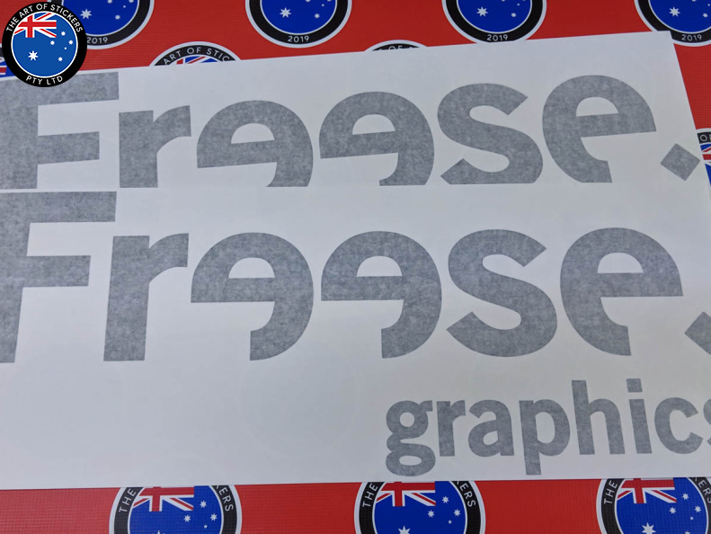 Custom Vinyl Cut Lettering Freese Graphics Business Stickers