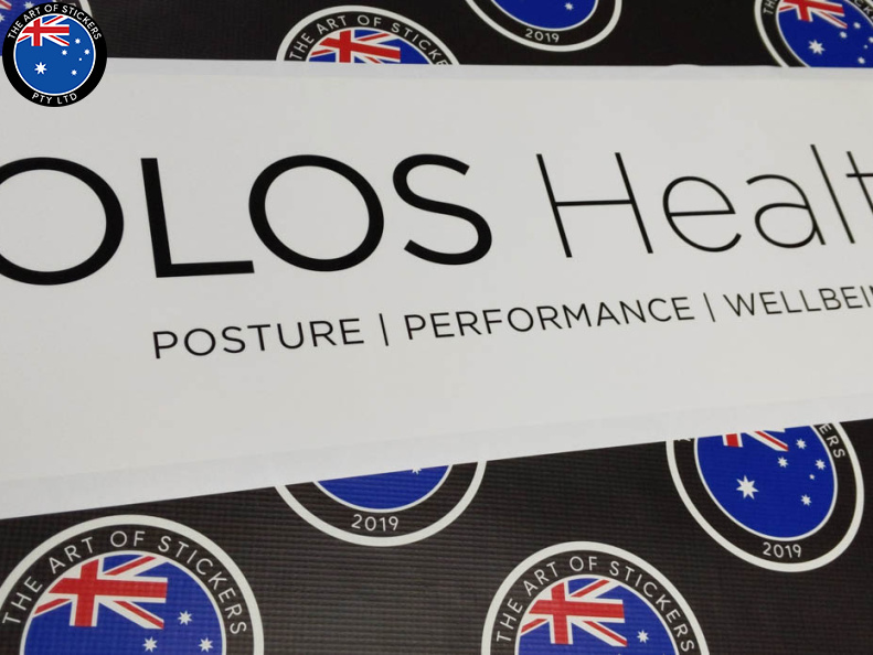 Custom Printed Contour Cut OLOS Health Vinyl Business Stickers