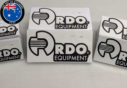 Bulk Custom Printed Contour Cut Die Cut RDO Equipment Vinyl Business Logo Stickers