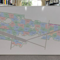 Custom Printed Business Map Whiteboard