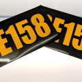 Custom Layered Black on Reflective Vinyl Cut Vehicle Call Sign Business Stickers