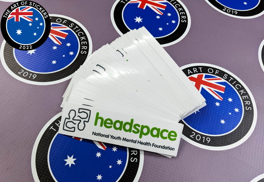 Custom Printed Contour Cut Die-Cut Headspace Mental Health Vinyl Business Stickers