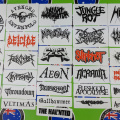 Custom Printed Contour Cut Die-Cut Various Metal Band Logo Vinyl Stickers