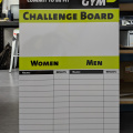 Custom Printed Dry Erase ACM Train Station 247 Gym Challenge Board Business Whiteboard