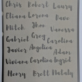 Custom Vinyl Cut Lettering Name List  Sticker Sheet