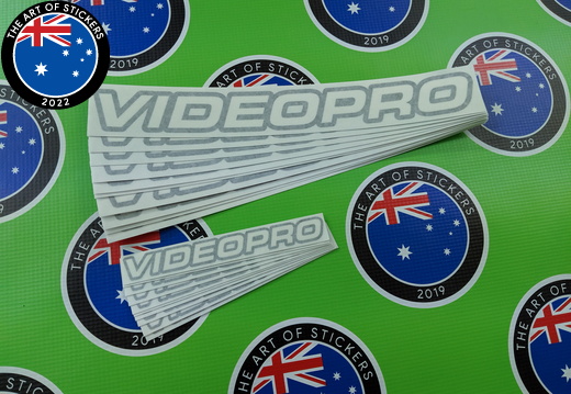 Custom Printed Contour Cut Video Pro Vinyl Business Logo Stickers