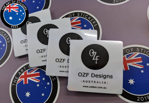 Bulk Custom Printed Contour Cut Die Cut Ozf Australia Vinyl Business Stickers