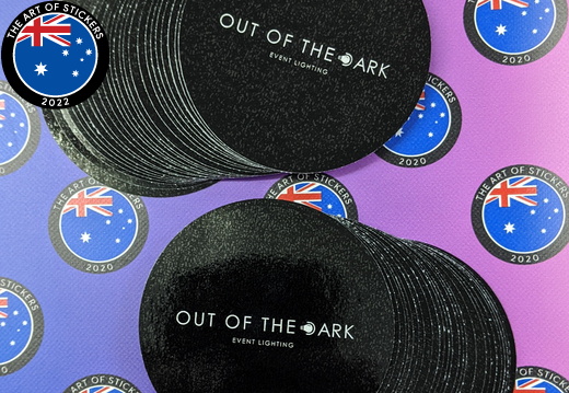 Bulk Custom Printed Contour Cut Die Cut Out Of The Dark Event Lighting Vinyl Business Logo Stickers