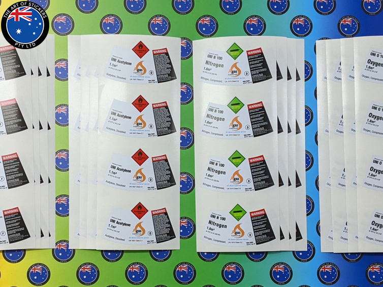 Custom Printed High Adhesive Contour Cut Agas Bottle Vinyl Business Merchandise Label Stickers