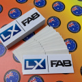Bulk Custom Printed Contour Cut LX Fab Vinyl Business Logo Stickers