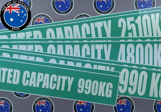 Custom Printed Contour Cut Rated Capacity Various Vinyl Business Stickers