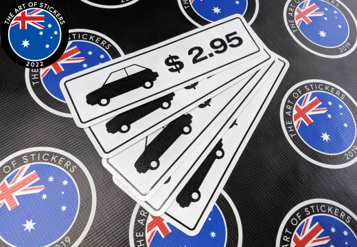 Custom Printed Contour Cut Die-Cut Car Price $2.95 Vinyl Business Stickers