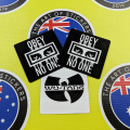 Custom Printed Contour Cut Die-Cut Joker Obey No One Vinyl Business Stickers