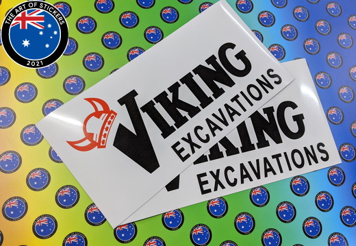 Custom Printed Viking Excavations Business Car Magnets