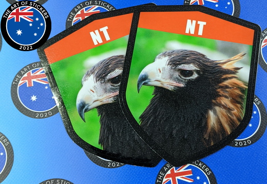 Catalogue Printed Contour Cut Die-Cut Northern Territory State Bird Vinyl Stickers