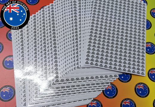 Bulk Custom Printed Contour Cut Die-Cut Electrical RCM Vinyl Business Sticker Sheets