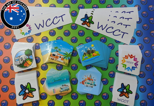 Bulk Custom Printed Contour Cut Die-Cut WCCT Vinyl Business Stickers Various Designs