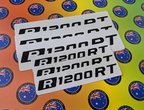 Custom Printed Contour Cut Die-Cut R1200RT Motorbike Vinyl Decal Stickers