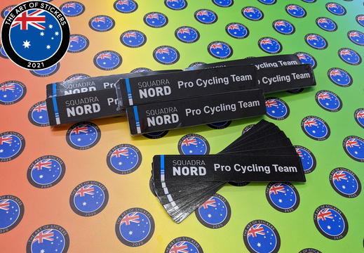 Bulk Custom Printed Contour Cut Die-Cut Squadra Nord Pro Cycling Team Vinyl Business Stickers