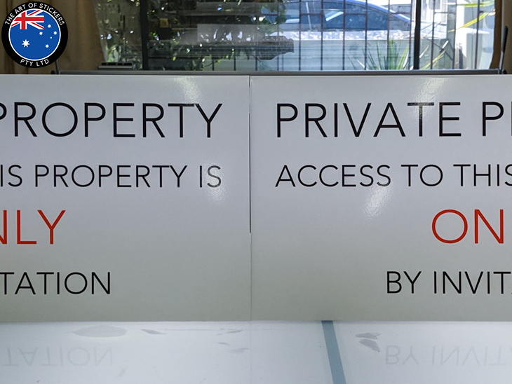 Custom Printed Private Property ACM Business Signage