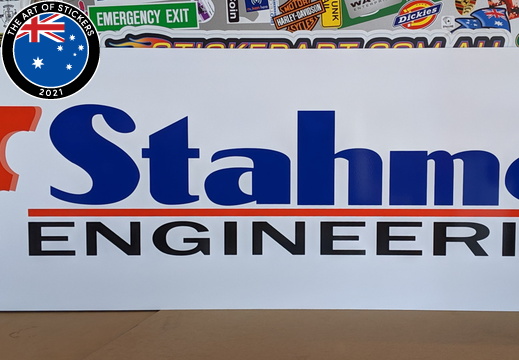 Custom Printed Stahmer Engineering ACM Business Logo Signage